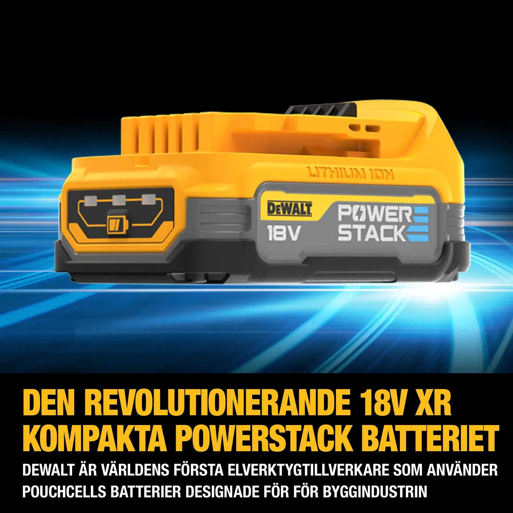 18V XR Kolborsfritt oscillerande multiverktyg med 1x POWERSTACK kompakt batteri utan laddare