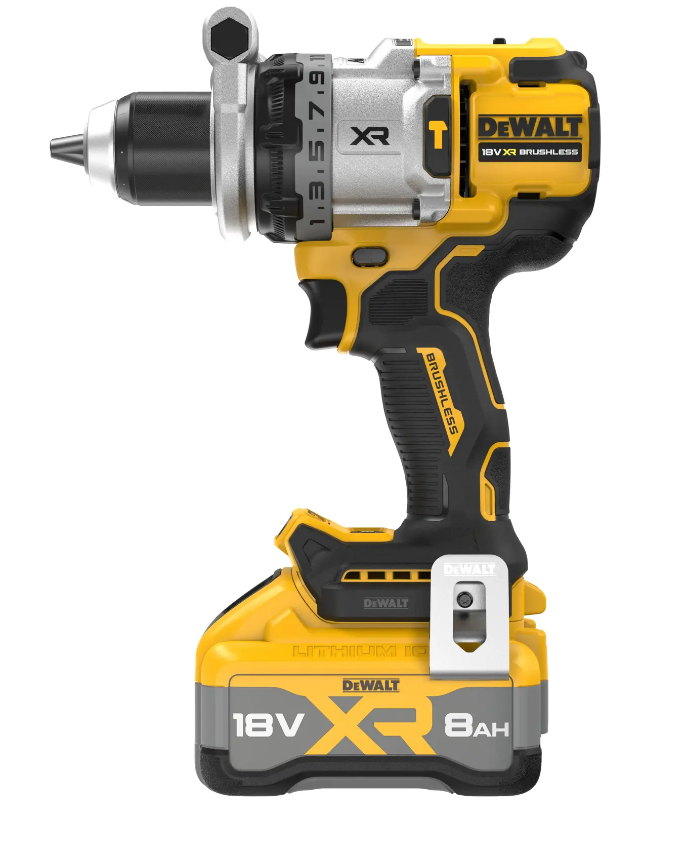 18V XR Premium kolborstfri borr-/skruvdragare med slag - 1 X 8.0 Ah-batteri