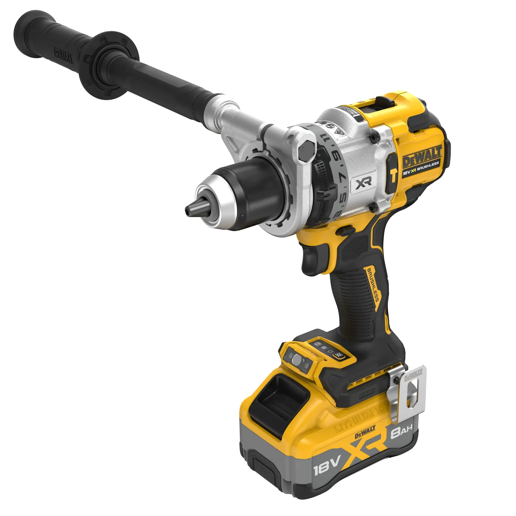 18V XR Premium kolborstfri borr-/skruvdragare med slag - 1 X 8.0 Ah-batteri
