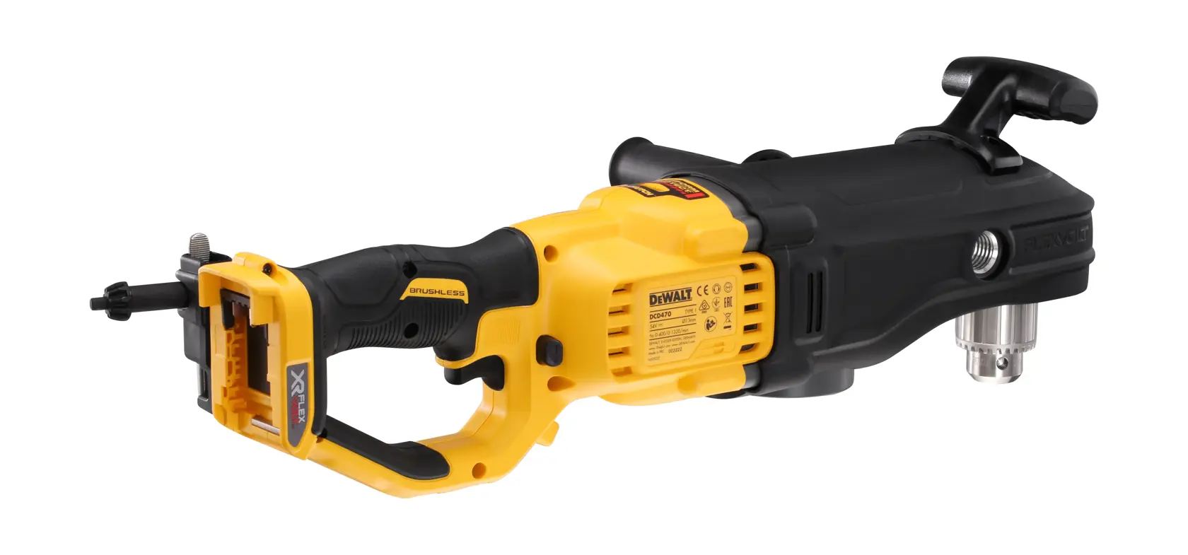 54V XR FLEXVOLT Vinkelborrmaskin rak - utan batteri