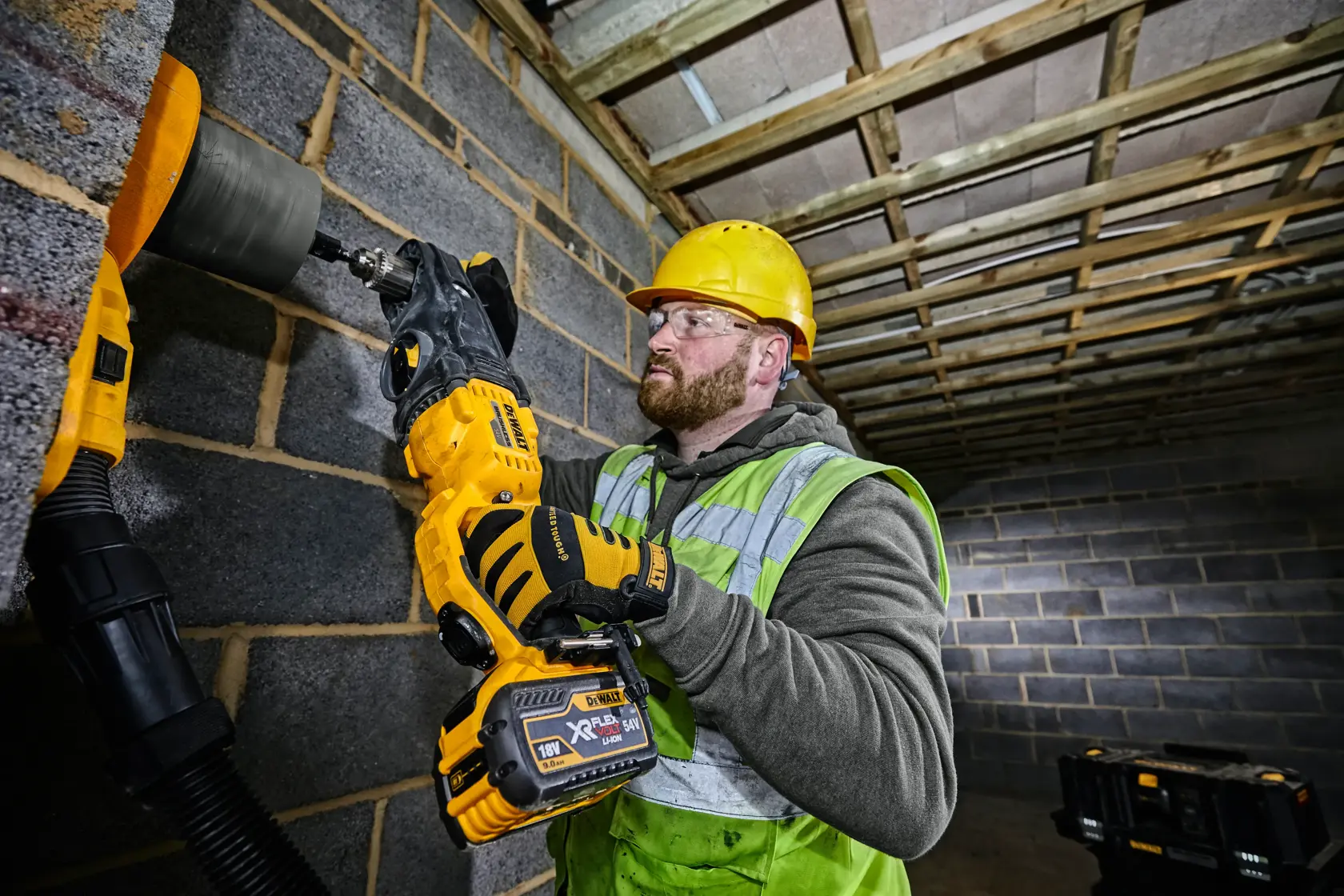 54V XR FLEXVOLT Vinkelborrmaskin rak - utan batteri