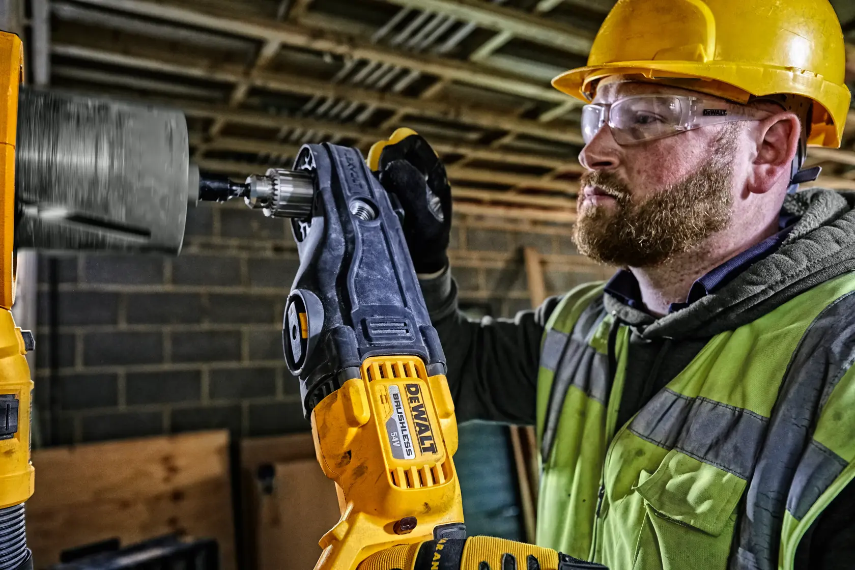54V XR FLEXVOLT Vinkelborrmaskin rak - utan batteri
