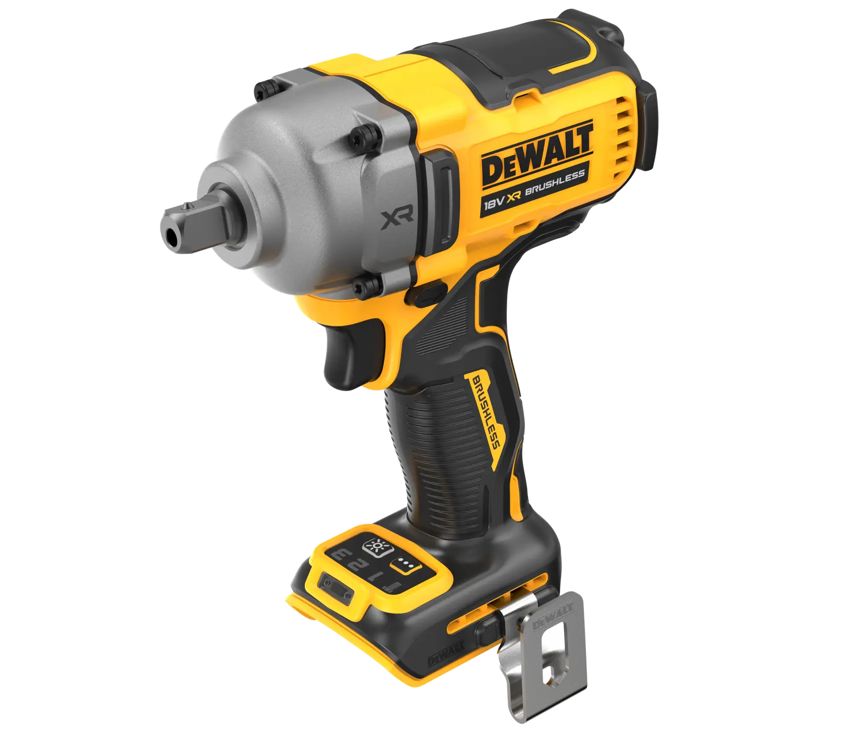 18V XR 1/2" Kolborstfri mutterdragare med låsring utan batteri och laddare