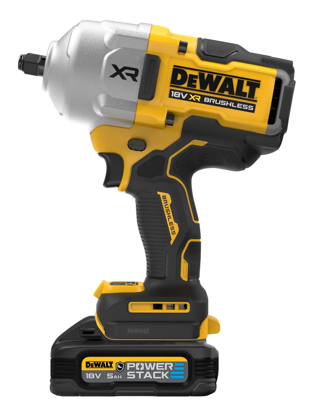 18V XR kolborstfri 1/2" mutterdragare med högt vridmoment - 2 X POWERSTACK 5AH G-klass