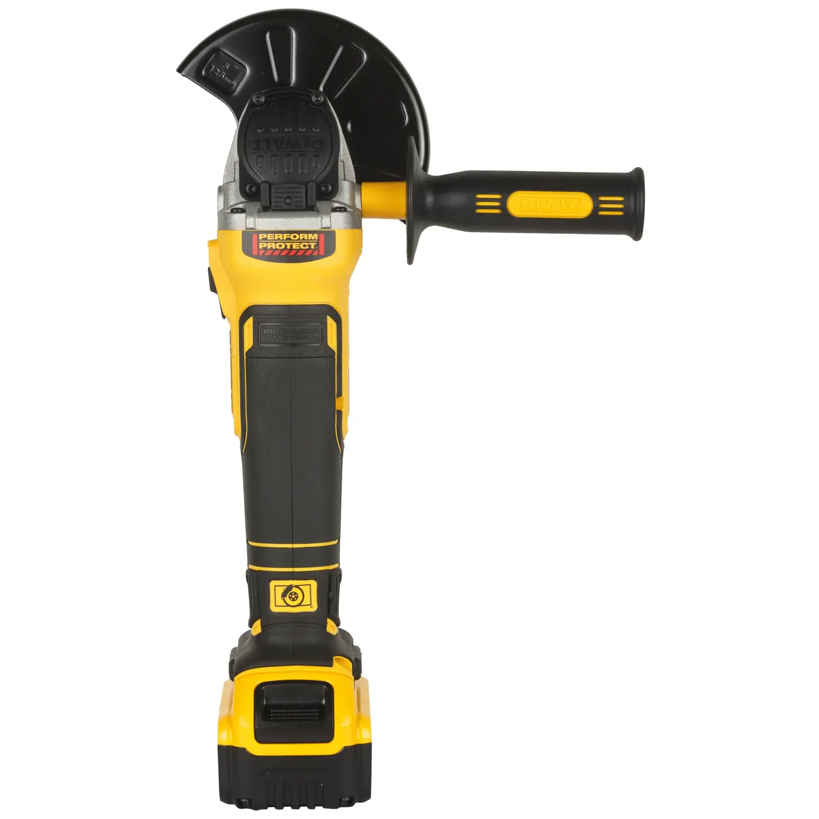 18V XR 125mm kolborstfri vinkelslip - 2 x 5,0 Ah