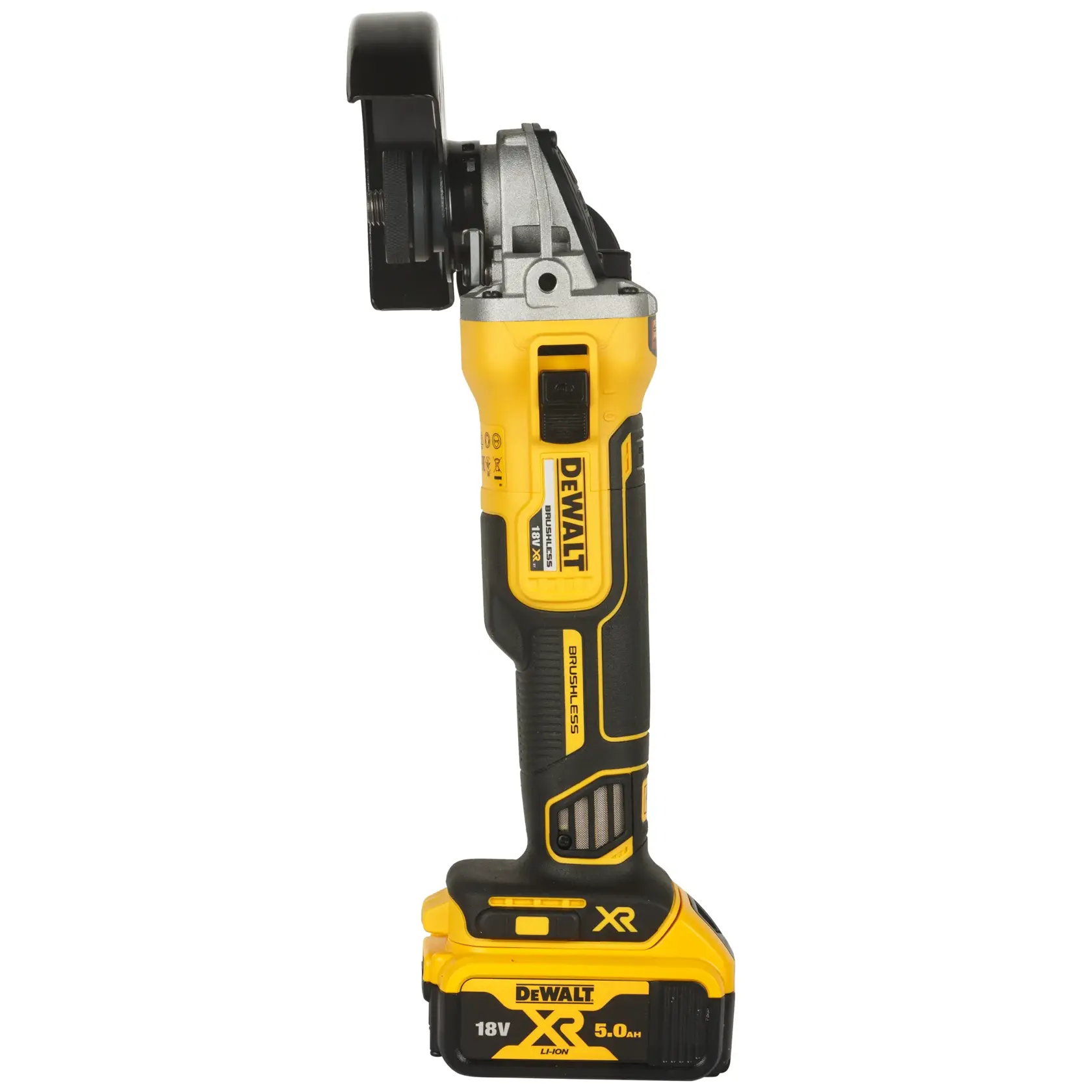 18V XR 125mm kolborstfri vinkelslip - 2 x 5,0 Ah