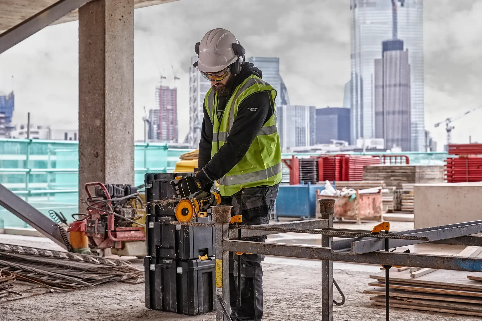 54V XR FLEXVOLT 125mm vinkelslip - utan batteri