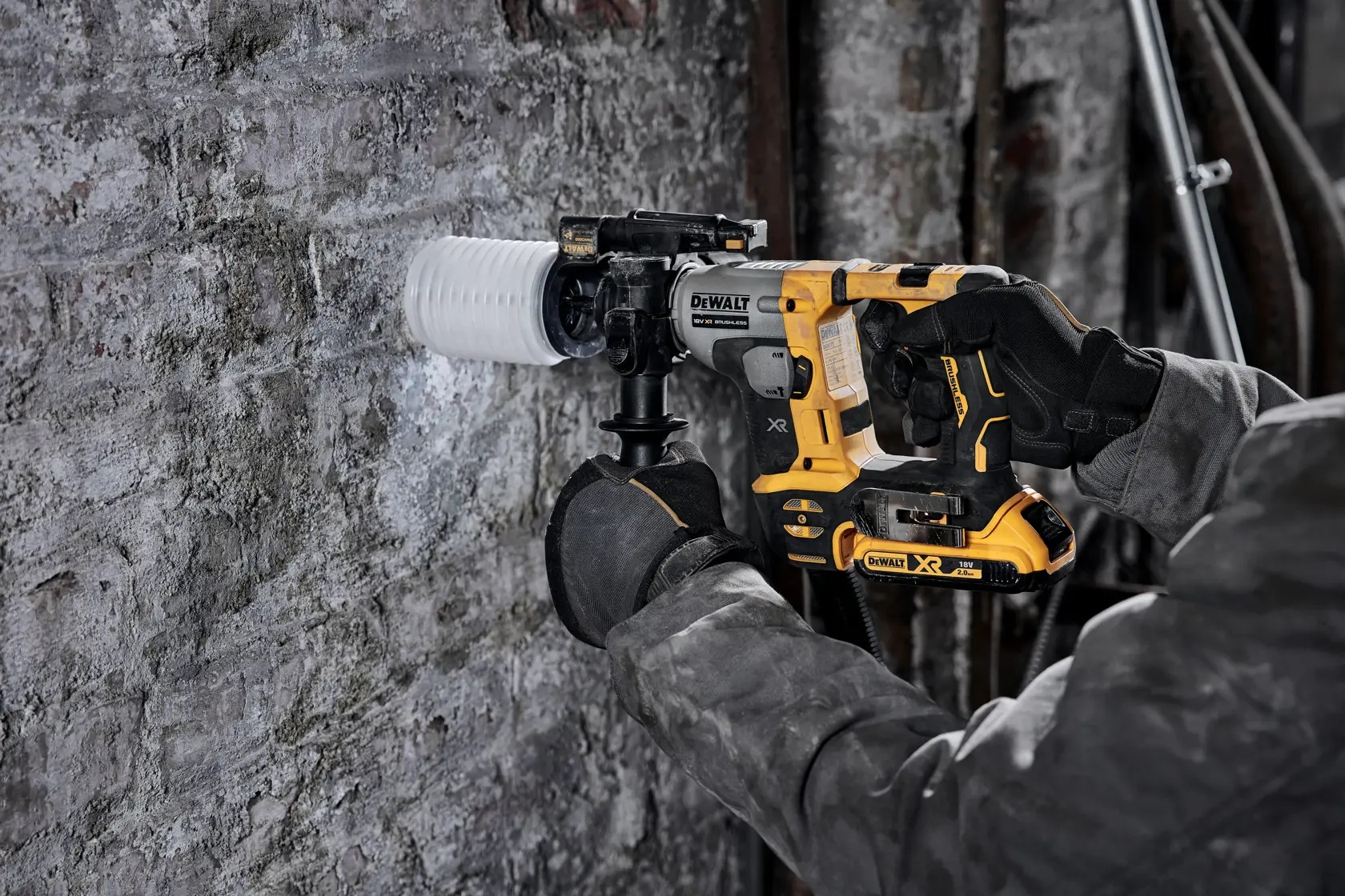Borrhammare 18V, SDS-Plus - utan batteri och laddare