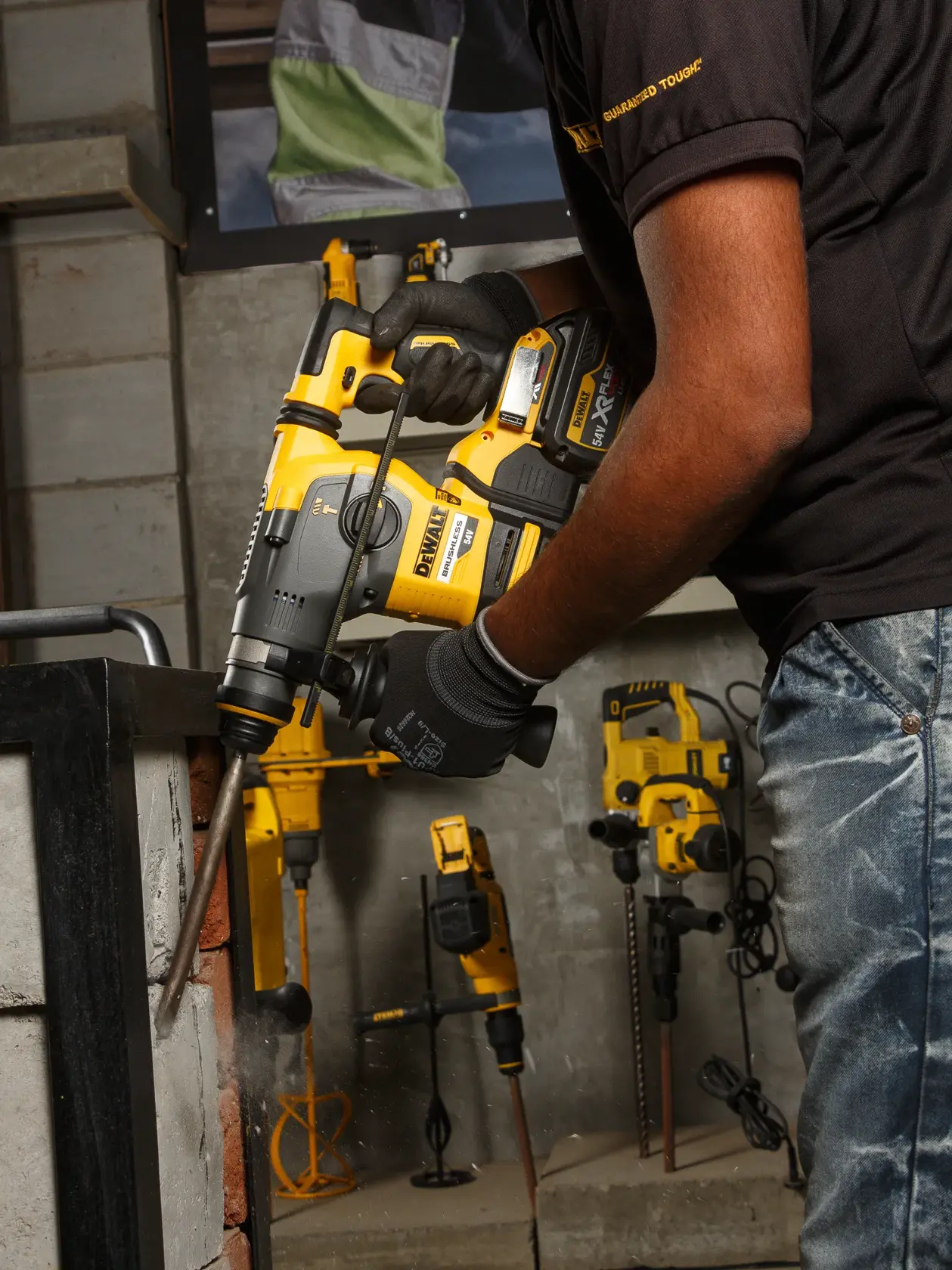 54V XR FLEXVOLT SDS+ Borrhammare 3-läges (utan batteri) i TSTAK