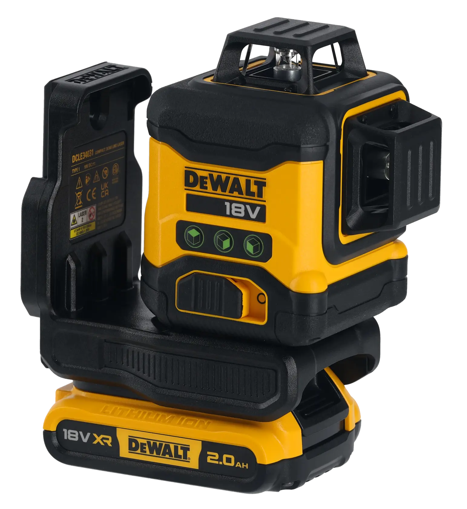 18V XR Kompakt 3x360 Krysslinjelaser i kit