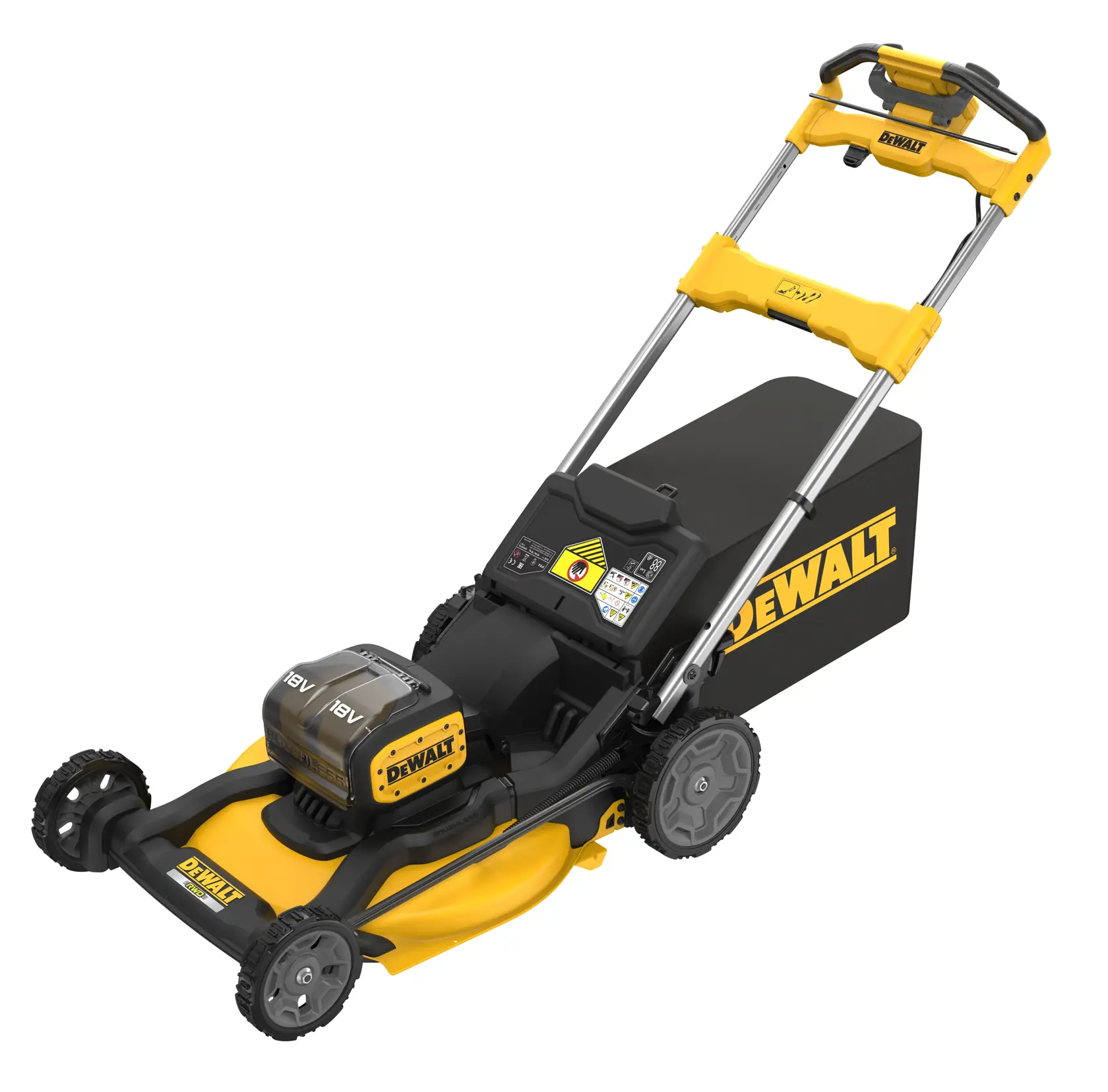 2x18V XR Gräsklippare med drivare utan batteri & laddare