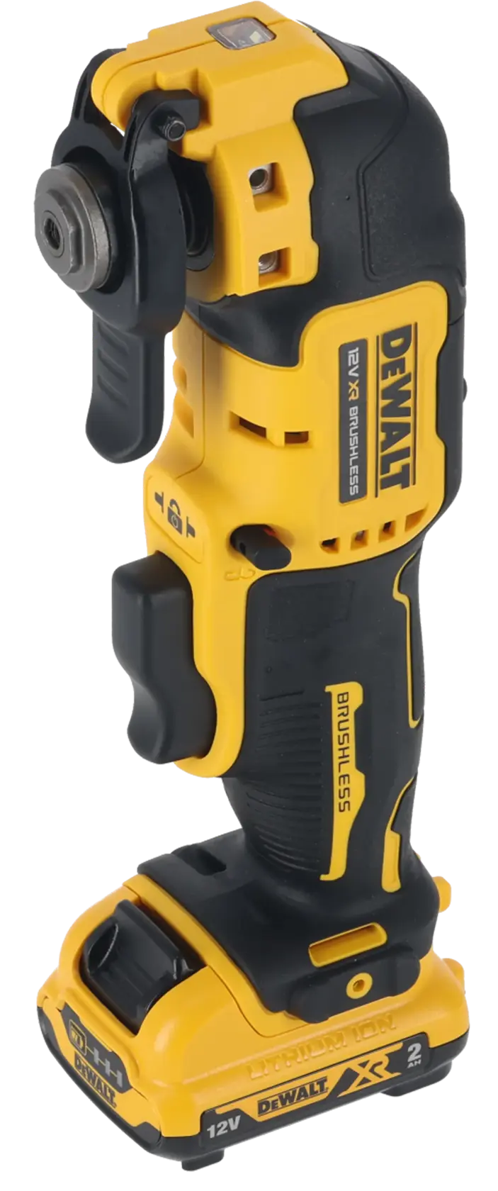 12V XR Kolborstfritt oscillerande multiverktyg med 2x 2.0Ah batterier och laddare