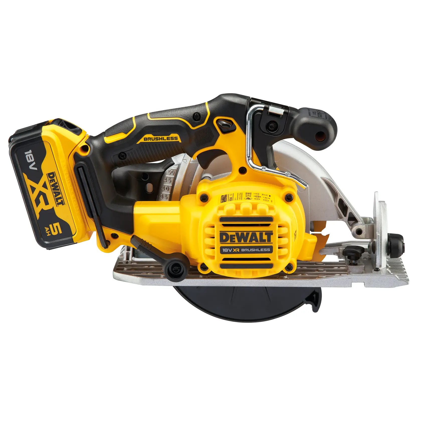 18V XR 165 mm cirkelsåg - 2 x 5 Ah