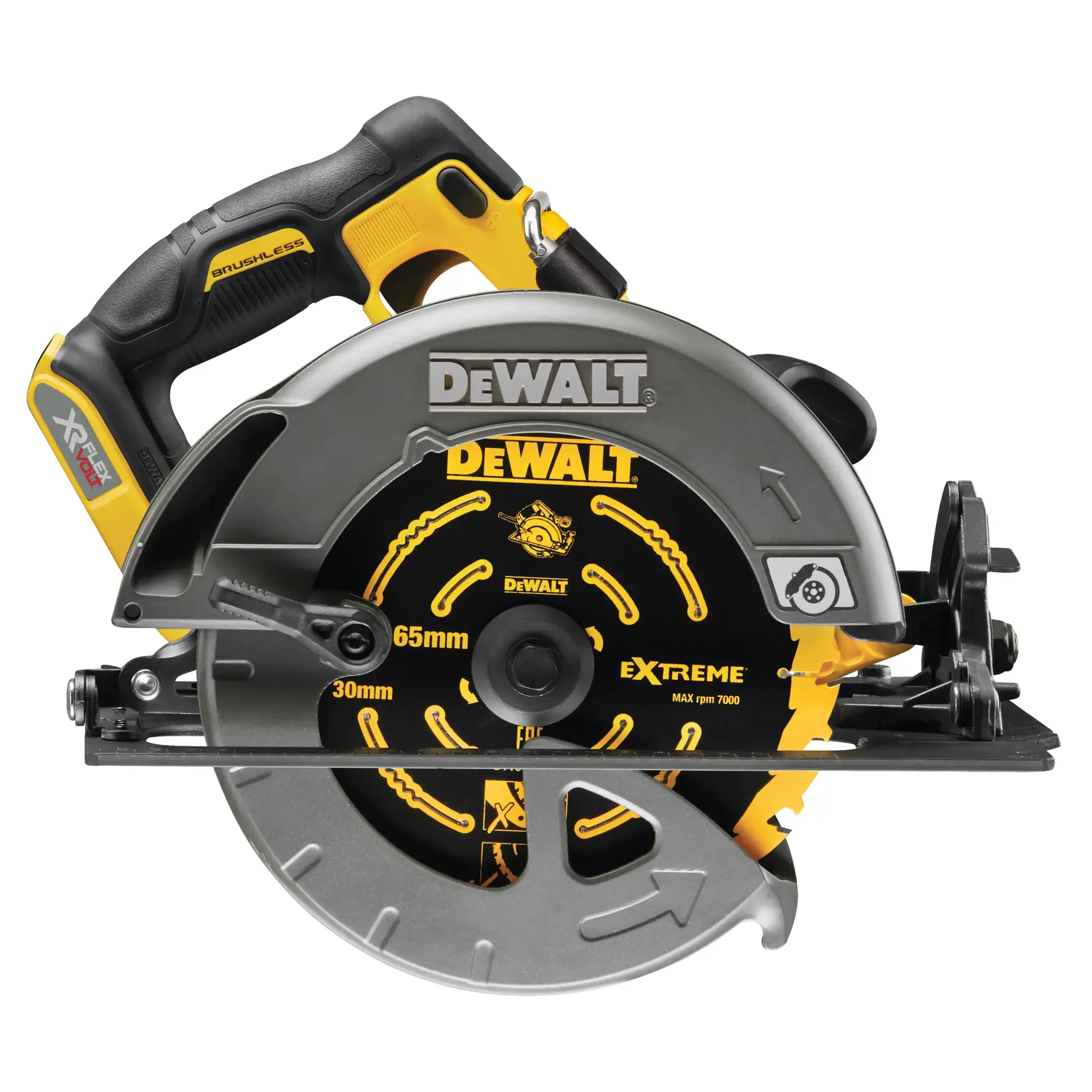 54V XR FLEXVOLT 190mm cirkelsåg - utan bateri TSTAK