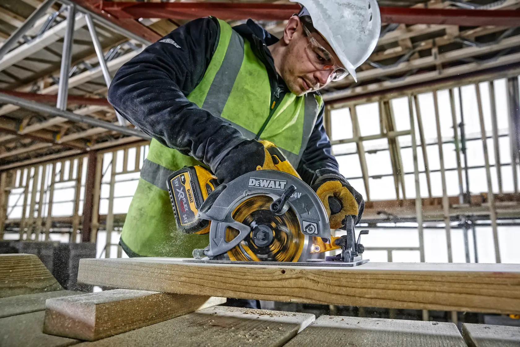 54V XR FLEXVOLT 190mm cirkelsåg - utan bateri TSTAK