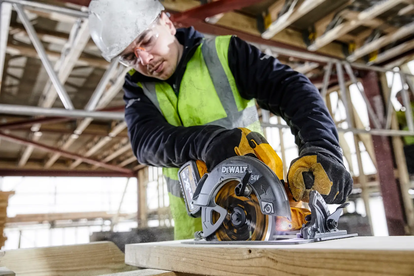54V XR FLEXVOLT 190mm cirkelsåg - utan bateri TSTAK