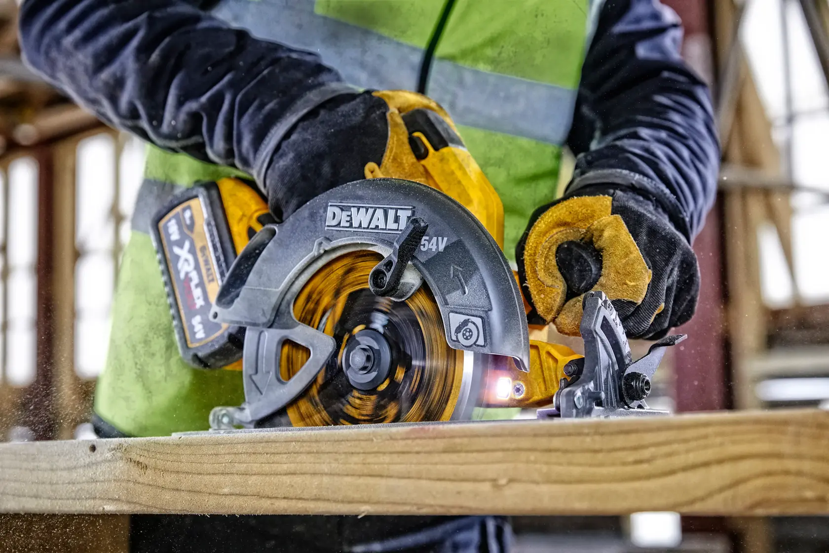 54V XR FLEXVOLT 190mm cirkelsåg - utan bateri TSTAK