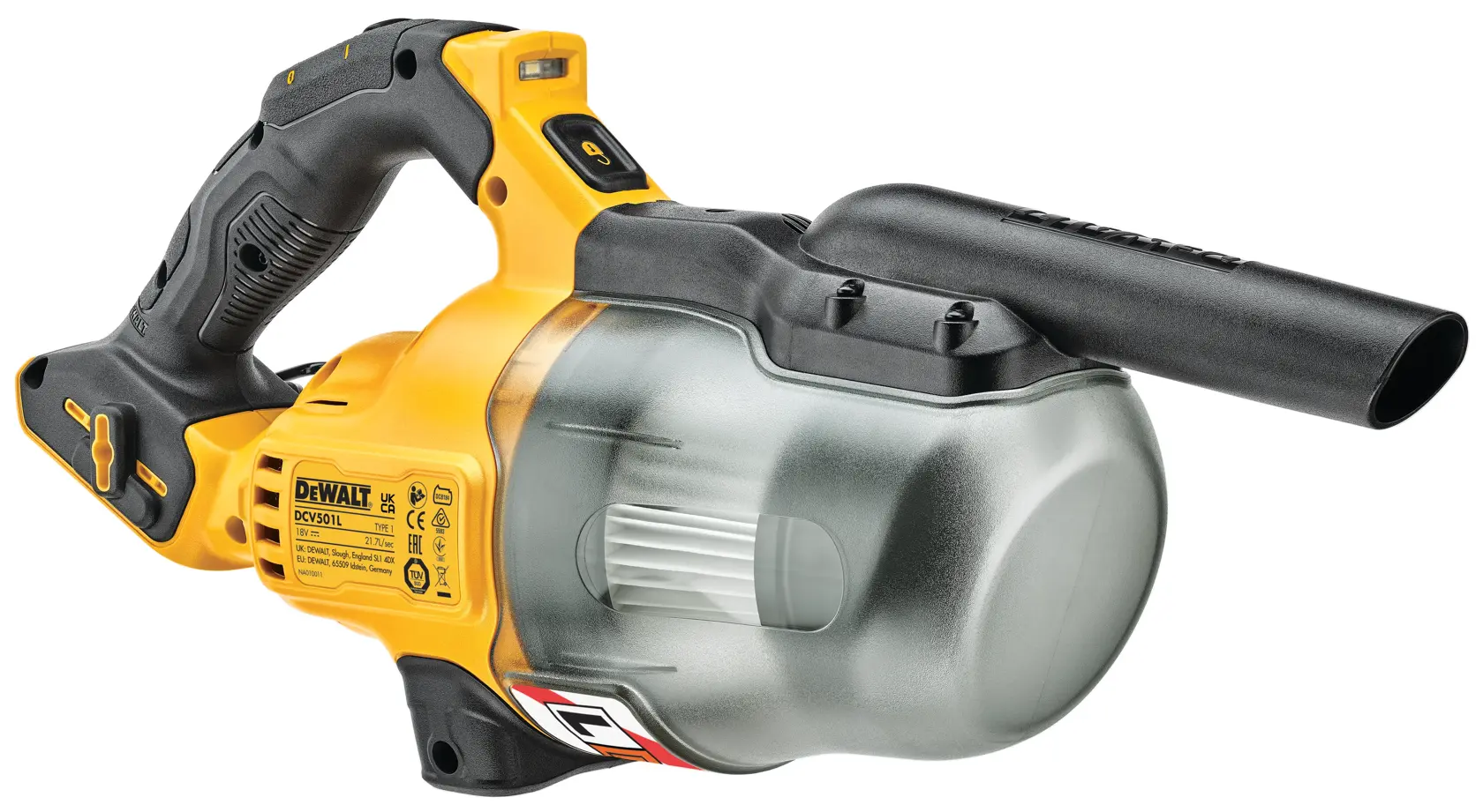 18V XR L-Klass Handdammsugare utan batteri och laddare