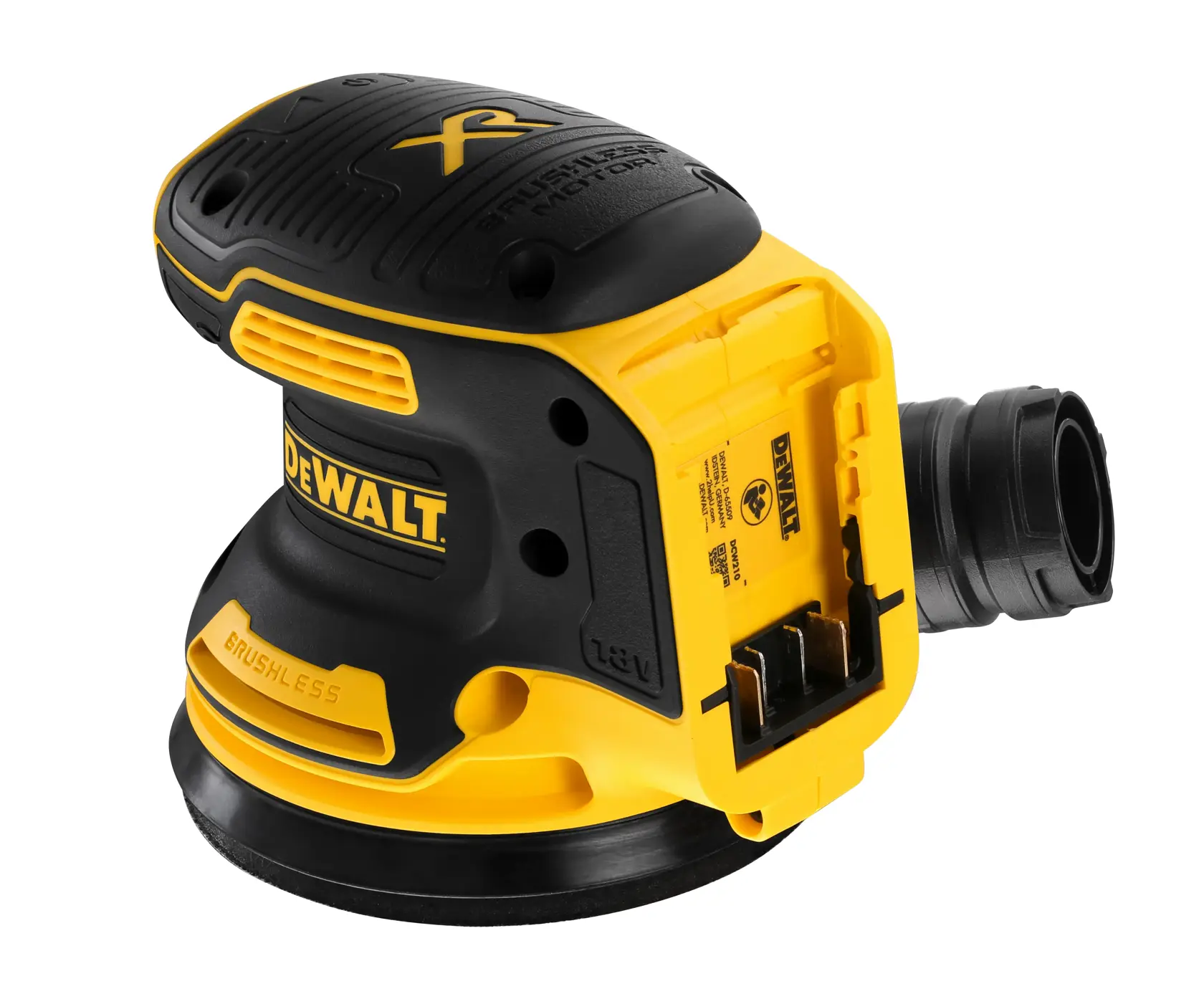 18V XR kolborstfri 125 mm oscillerande slipmaskin - utan batteri i TSTAK