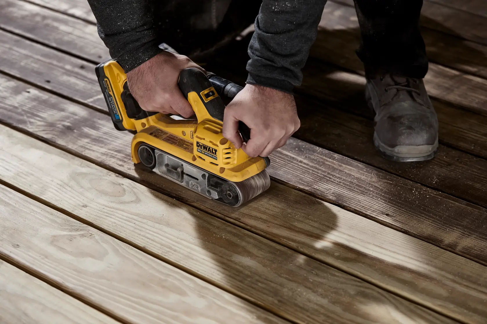 18V XR 75mm Bandslip - utan batteri och laddare