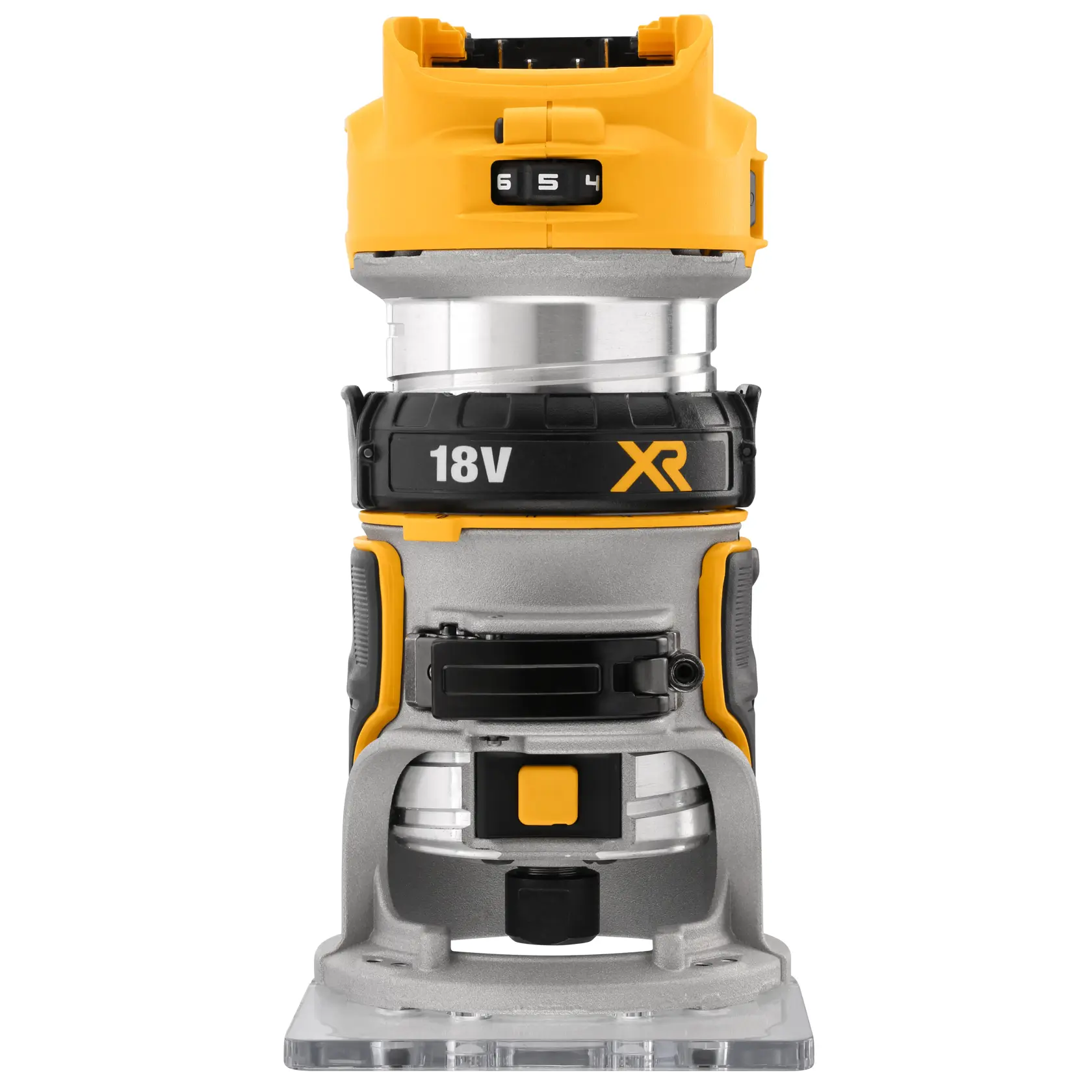 18V XR kolborstfri enhandsfräs 8 mm (1/4") - utan batteri