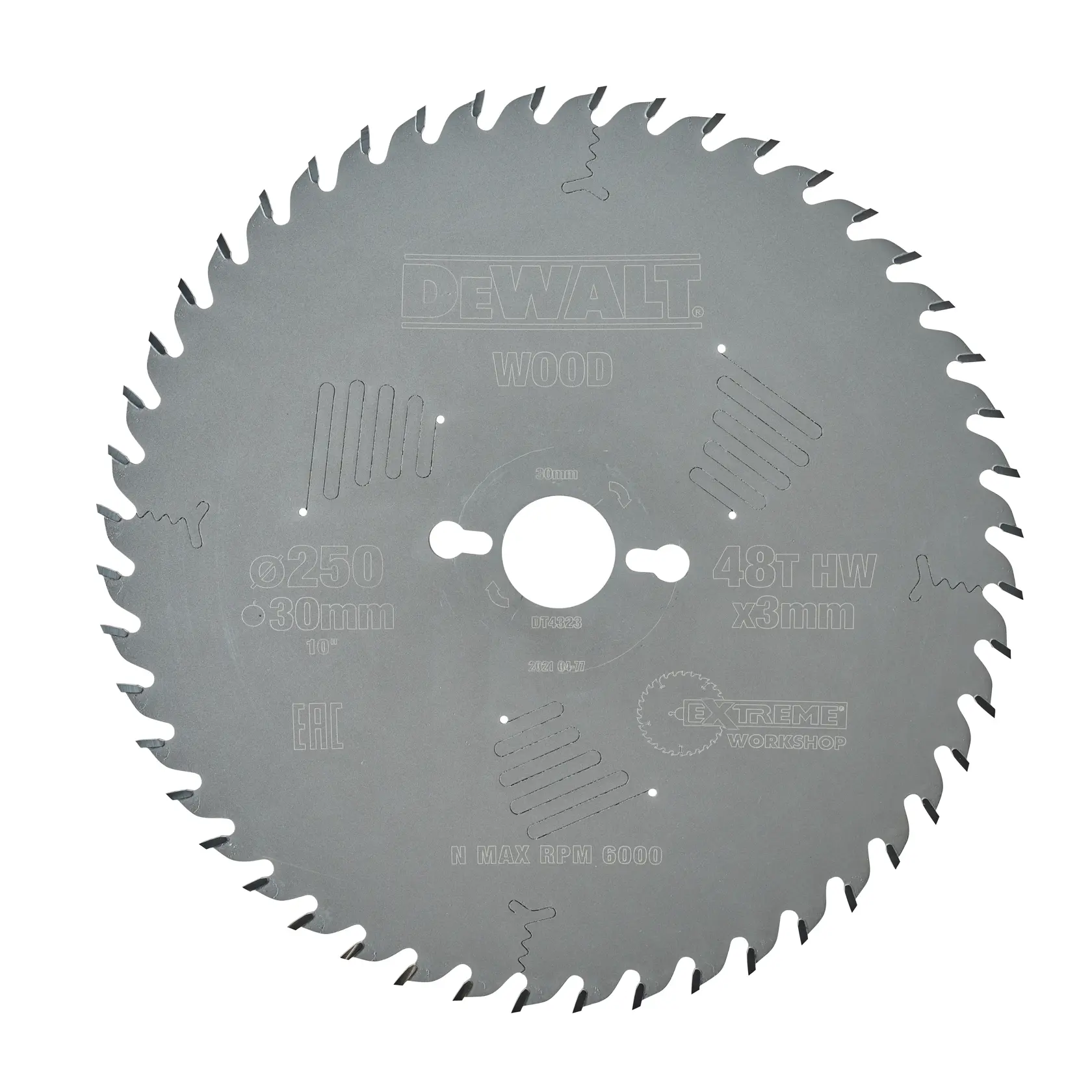Graphique montrant la marque DEWALT XTREME Sub-Compact Series avec le slogan 'Compact et performance garantie' sur un fond jaune.