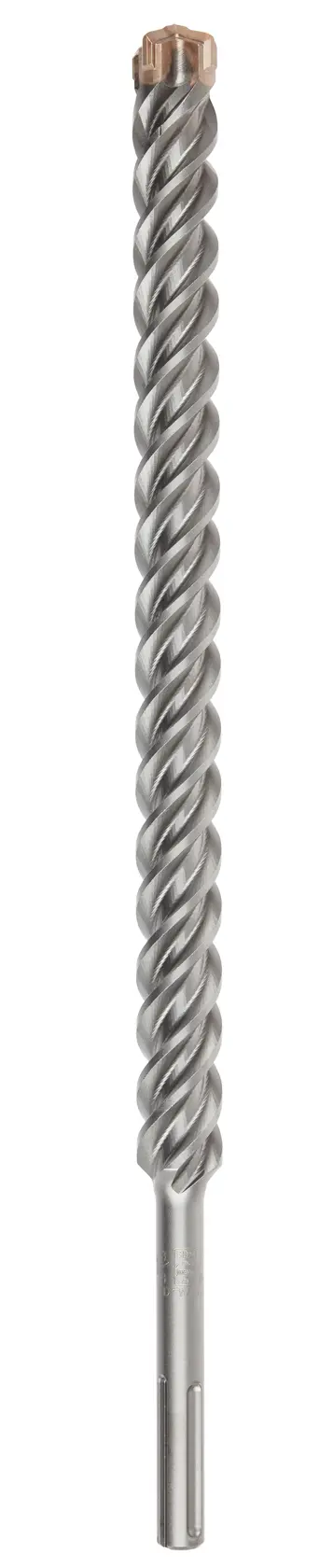 A single DEWALT SDS-Plus masonry drill bit with a spiral fluted shaft and a carbide tip, designed for drilling into concrete, stone, or masonry.