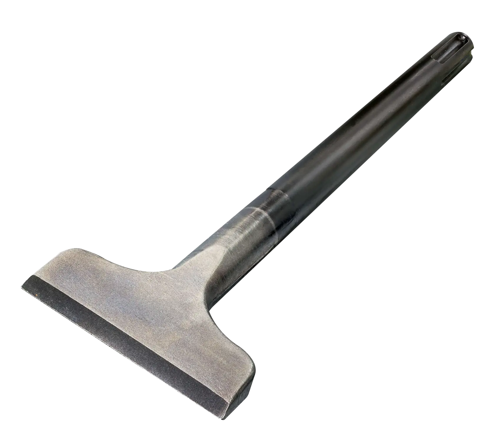 DEWALT DT6980 metal chisel with wide blade and long handle, used for demolition or removing material.