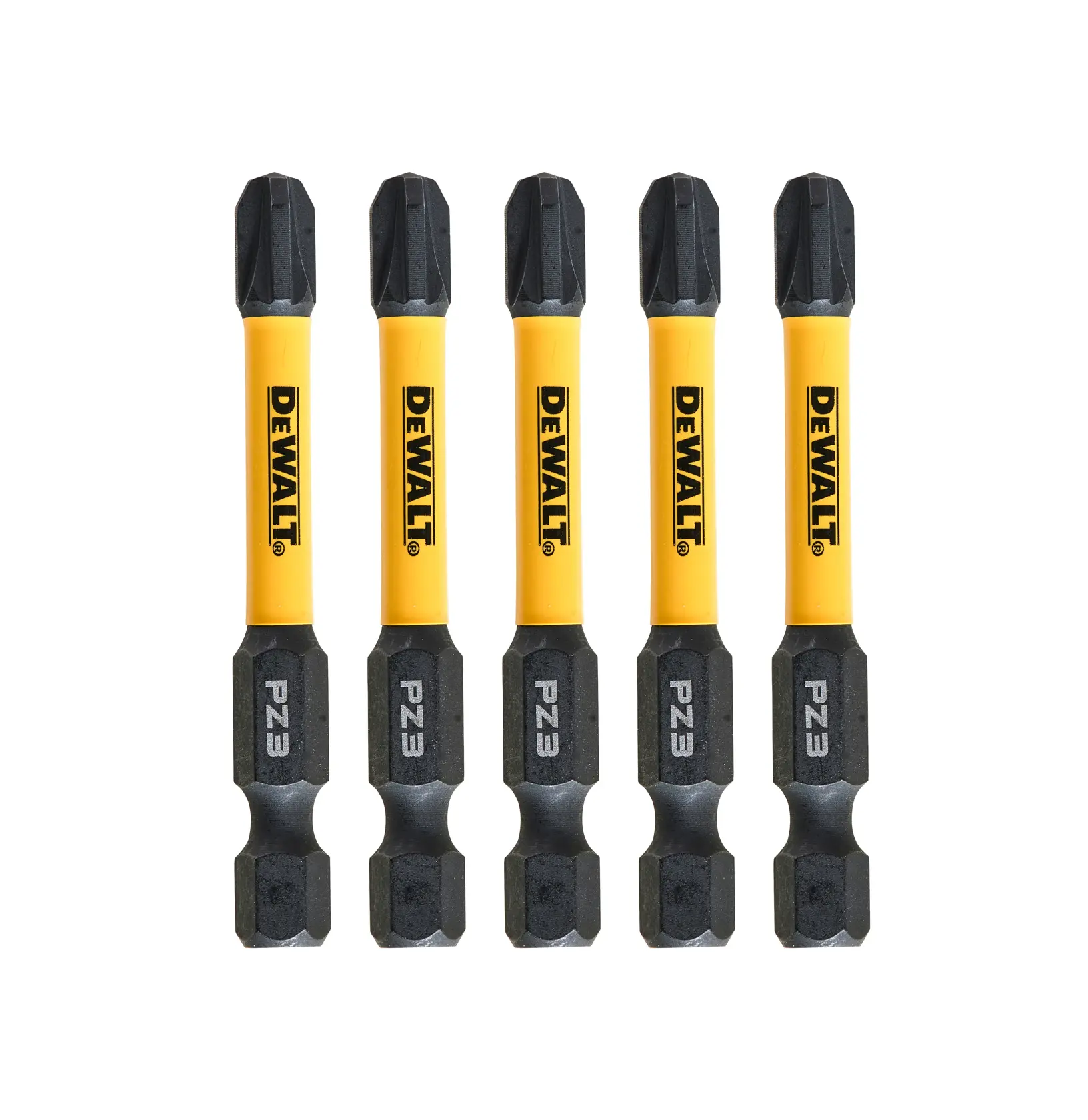 Gráfico mostrando a marca DEWALT XTREME Sub-Compact Series com o slogan 'Compacto e cheio de desempenho' em um fundo amarelo.