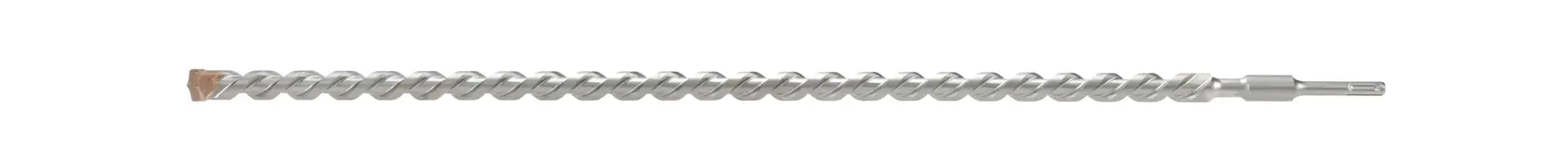 A long DEWALT SDS drill bit with spiral fluting and carbide tip, shown on a white background.