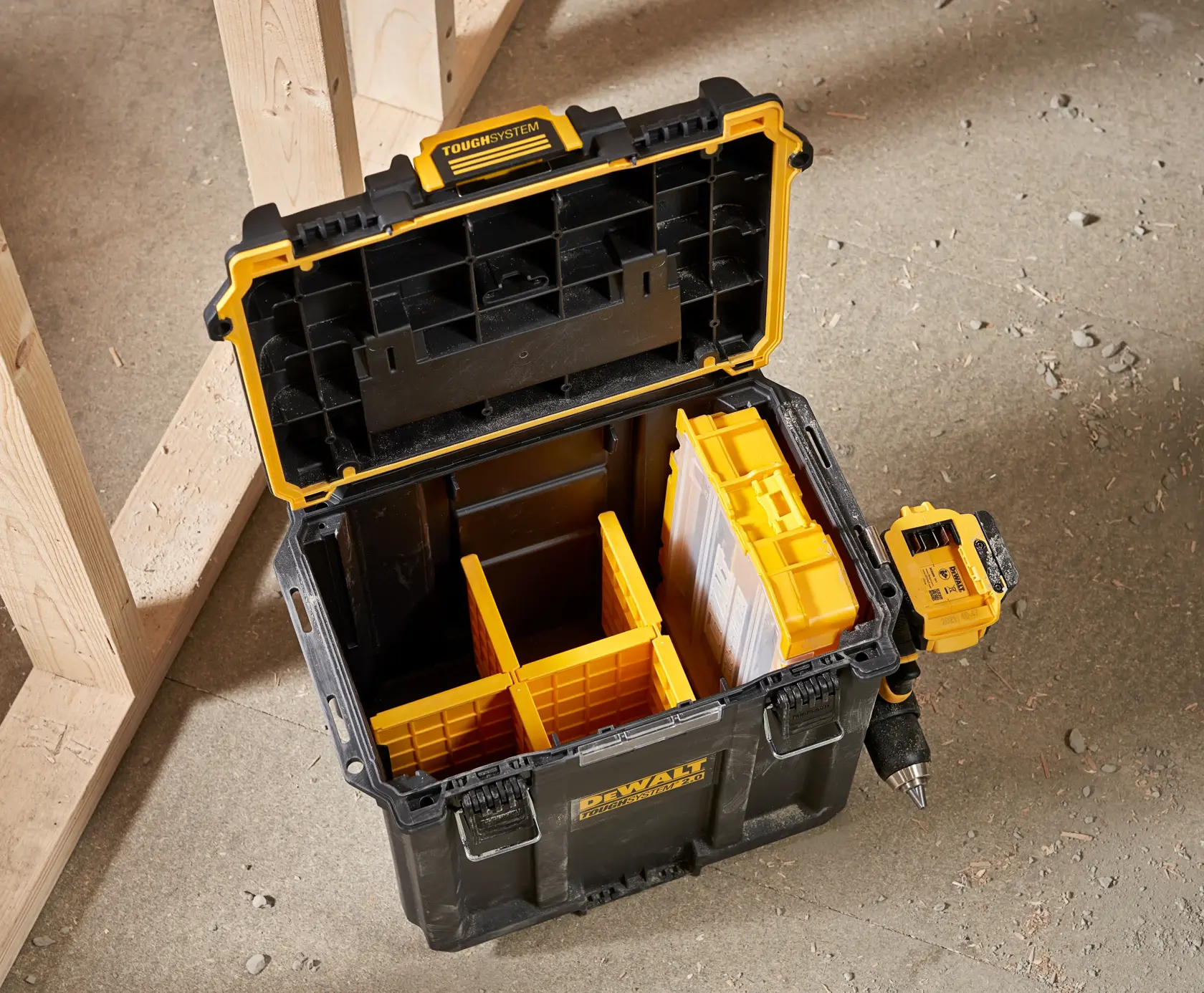 TOUGHSYSTEM® 2.0 Djup förvaringslåda halvbredd